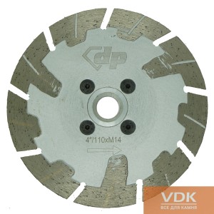 Diamond cutting disc strengthened d125 flange
