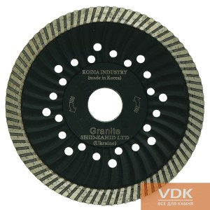 Diamond cutting disc WAVED SUPER TURBO d125