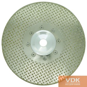 Diamond grinding and cutting disc for marble d230 flange-sided