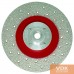  VACUUM BRAZED RED фланець Алмазний відрізний диск для мармуру, двосторонній на вакуумній пайці з фланцем