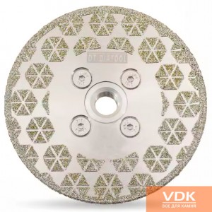 d125 SOTA  треугольник Алмазный шлифовально-отрезной диск для мрамора с фланцем двухсторонний