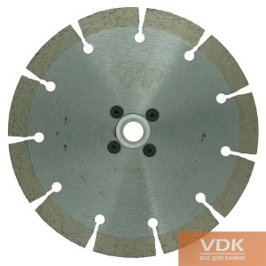 Diamond cutting disc with cooling d125 with flange