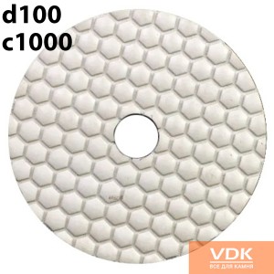 dry W d100 c1000 Флекси Білі черепашки (полірувальні диски) на суху