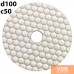 dry W d100 c50 Флексы Белые черепашки (полировальные диски) на сухую