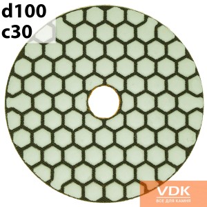 dry d100 c30 Флекси черепашки (полірувальні диски) на суху