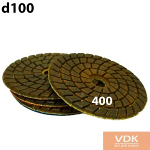 c400 d100 Металізовані Шліфувальні диски, черепашки для мармуру, граніту  ST2. 