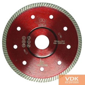 RING BOTH REINFORCED d125   KODIA Diamond cutting disc for ceramica
