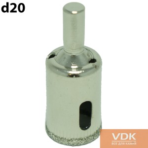 Drill for marble, glass, granite d20