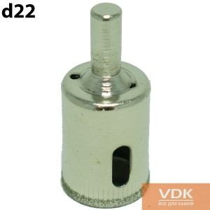 Drill for marble, glass, granite d22
