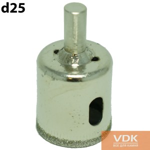 Drill for marble, glass, granite d25