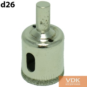 Drill for marble, glass, granite d26