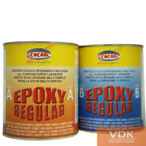 Epoxy Regular 2kg General Эпоксидный клей  густой бежевый  