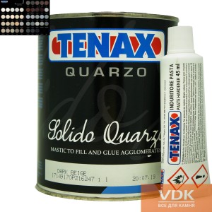 Quarzo Optical white 1L  Tenax  Двухкомпонентный клей для кварца 