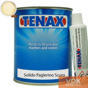 Adhesive for stone TENAX Solido Paglerino Scuro1L pasty (dark beige 1.7kg)
