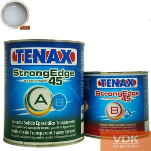 STRONG EDGE 45 1,25 kg Tenax Епоксидний клей прозорий