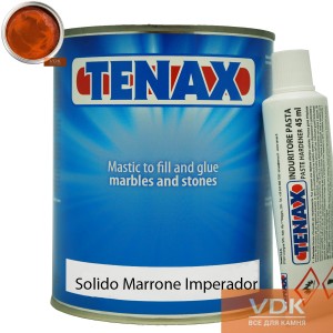 Adhesive for stone TENAX Solido Marone1L pasty (brown 1.7 kg)