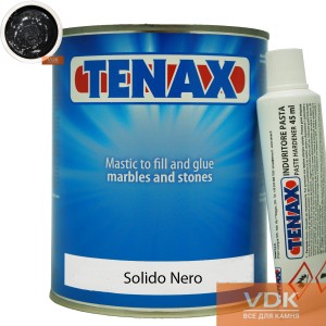 Solido Nero 1L Tenax Поліефірний двокомпонентний  (чорний 1.7кг)