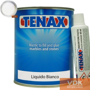 Liquido Bianko 1L Tenax  Полиэфирный двух-компонентный клей  жидкий (белый 1.7кг) 