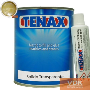 The polyester adhesive Tenax Solido transparente 1L (honey 1.1kg)