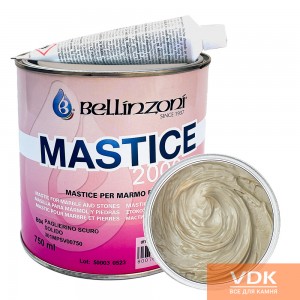 MASTICA 2000 PAGL SCURO 750ml Bellinzoni Dark Beige polyester two-component thick glue 1.25kg