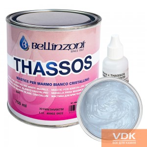 MASTICA TASSOS SOLIDO 750ml Bellinzoni TRANSPARENTE polyester two-component thick glue 1.25kg