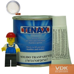 Adhesive for stone TENAX Solido Paglerino 125ml pasty (beige 0,2 kg)