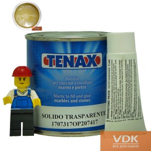 Solido Transparente 0.125L Tenax Поліефірний двокомпонентний клей (медовий 0,2кг) 