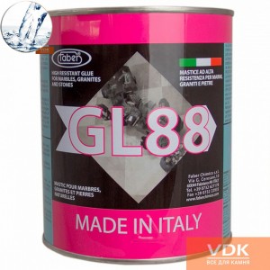 Faber GL88 liquid Cristallino 1L Glue for marble and natural stones