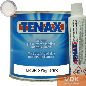 Liquido Paglerino 0.75L Tenax  Полиэфирный клей жидкий (бежевый 1.25кг) 
