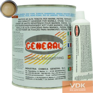 GENERAL VERTICALE vertical polyester adhesive paglerino Scuro1L=1,7kg