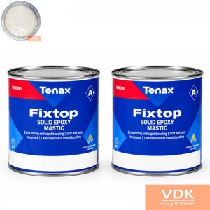  FIXTOP A+B 1,4 kg Tenax Епоксидний клей густий бежевого кольору