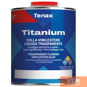 TITANIUM Flowing transparente 1L Tenax (рідкий прозорий) Високоміцний вінілполіестеровий клей (молочно- прозорий)