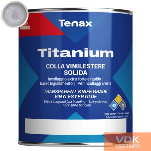 High-strength adhesive TITANIUM Tenax 1L transparente