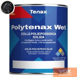 POLYTENAX WET EXTRA FAST ADHESIVE - MASTIC black polyester two-component adhesive