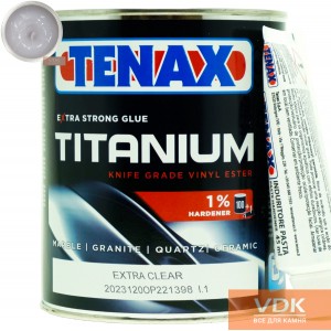 TITANIUM ExtraClear 1L Tenax (прозорий) Високоміцний вінілполіестеровий клей 
