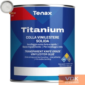 TITANIUM Neutro 1L Tenax (молочно- прозорий) Високоміцний вінілполіестеровий клей (молочно- прозорий)