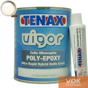 Polyester-epoxy adhesive for marble, granite  VIGOR TENAX paglierino 1L