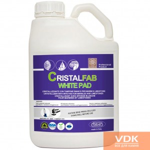 CRISTALFAB WHITE PAD 5L - crystallizer for marble