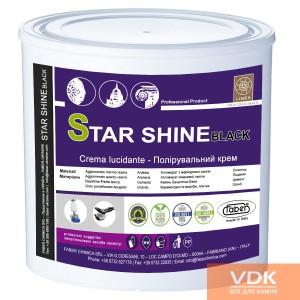 STAR SHINE black is a high-performance, water-based cream polish