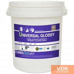 UNIVERSAL GLOSSY is a water-based cream to polish surfaces