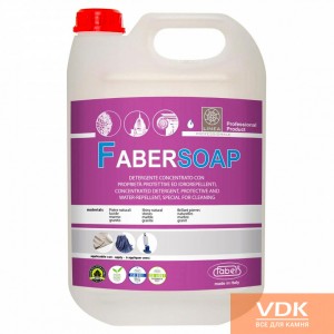 FABER SOAP 5L Cleaner with water-repellent features for polished stone floors