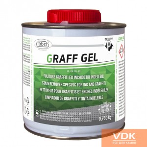 GRAFF GEL cleaner for graffiti, resins, permanent paints 750ml