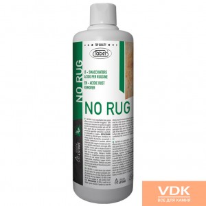 NO RUG Product to remove rust stains from granite, stoneware, quartz and acid-resistant materials.