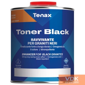 Toner black 0.25L Tenax Impregnation for leveling defects and enhancing color for stone