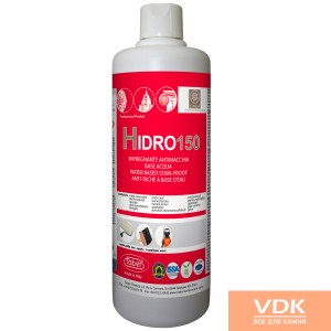 HIDRO 150 High-performance, water-based, and completely neutral stain-proof surface treatment for natural stone, terracotta and agglomerates.