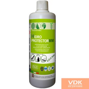 HIDRO PROTECTOR MM 1L High-performance, eco-friendly, water-based, impregnating sealer to protect natural stone against rising damp and stains.